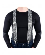 White Oxford Riggers Essential Extra Strong Braces at JTS Biker Clothing