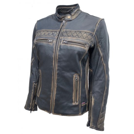 JTS ROXANNE LEATHER JACKET at JTS Biker Clothing