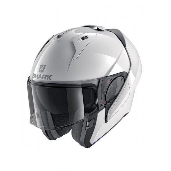 Shark Evo ES Blank White Motorcycle Helmet at JTS Biker Clothing 