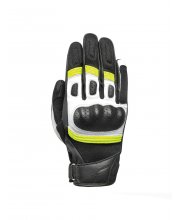 White/Hi-Viz Yellow Oxford RP-6S Motorcycle Gloves at JTS Biker Clothing