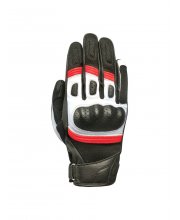 White/Red Oxford RP-6S Motorcycle Gloves at JTS Biker Clothing
