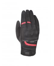 Black/Red Oxford Brisbane Air Motorcycle Gloves at JTS Biker Clothing
