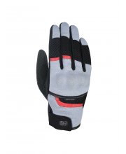 Grey/Red Oxford Brisbane Air Motorcycle Gloves at JTS Biker Clothing