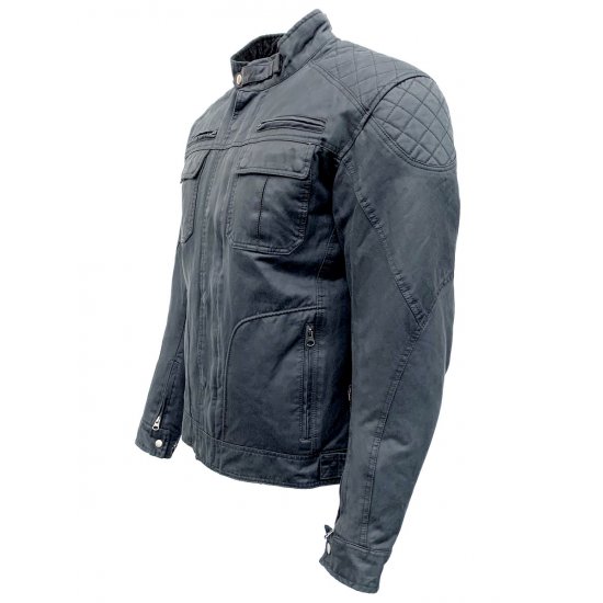 JTS Gunner Wax Cotton Textile Motorcycle Jacket at JTS Biker Clothing