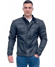 JTS Gunner Wax Cotton Textile Motorcycle Jacket at JTS Biker Clothing