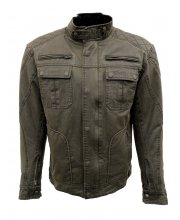 JTS Gunner Wax Cotton Textile Motorcycle Jacket at JTS Biker Clothing