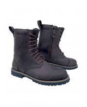 Brown JTS Boston Waterproof Motorcycle Boots at JTS Biker Clothing