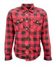 Red JTS Lumber Shirt at JTS Biker Clothing