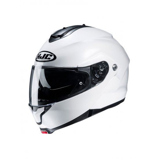 HJC C91 Blank White Motorcycle Helmet at JTS Biker Clothing 