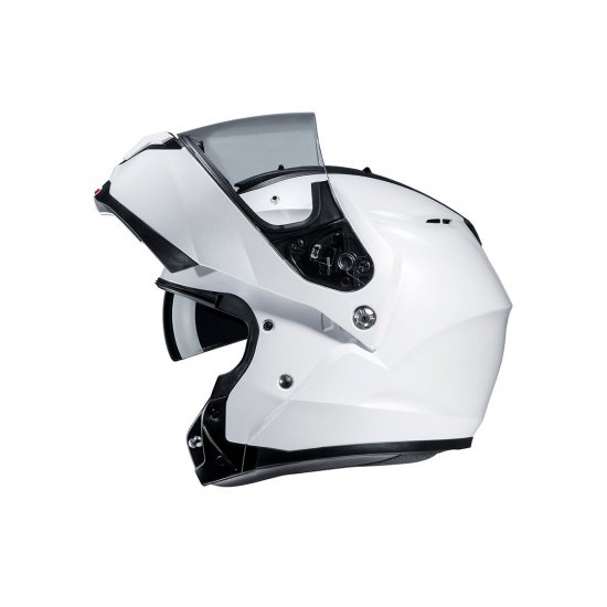 HJC C91 Blank White Motorcycle Helmet at JTS Biker Clothing 