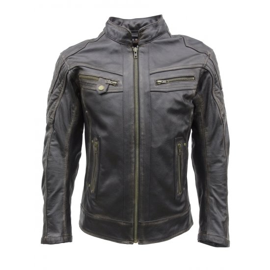 JTS Leon Mens Leather Motorcycle Jacket at JTS Biker Clothing