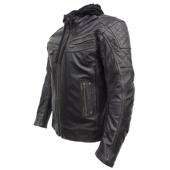 JTS Leon Mens Leather Motorcycle Jacket at JTS Biker Clothing