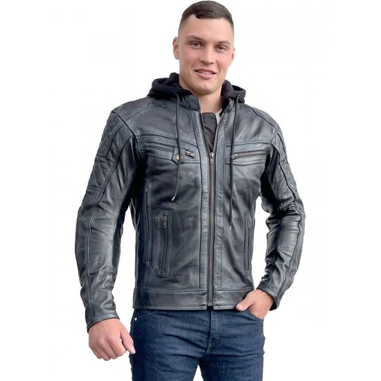 JTS Leon Mens Leather Motorcycle Jacket at JTS Biker Clothing