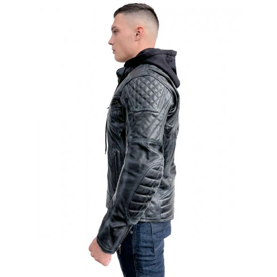 JTS Leon Mens Leather Motorcycle Jacket at JTS Biker Clothing