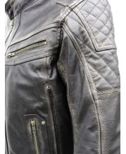 JTS Leon Mens Leather Motorcycle Jacket at JTS Biker Clothing