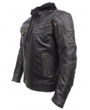 JTS Leon Mens Leather Motorcycle Jacket at JTS Biker Clothing