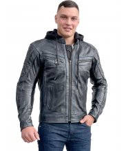 JTS Leon Mens Leather Motorcycle Jacket at JTS Biker Clothing