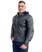 JTS Leon Mens Leather Motorcycle Jacket at JTS Biker Clothing