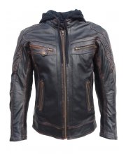 JTS Leon Mens Leather Motorcycle Jacket at JTS Biker Clothing