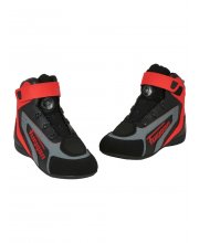 Black/Red Furygan V4 Easy D30 Motorcycle Boots at JTS Biker Clothing