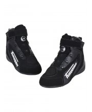 Black/White Furygan V4 Easy D30 Motorcycle Boots at JTS Biker Clothing