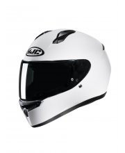 White HJC C10 Motorcycle Helmet at JTS Biker Clothing