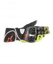 Black/Grey/Hivis-Yellow Alpinestars GP Plus R v2 Motorcycle Glove at JTS Biker Clothing