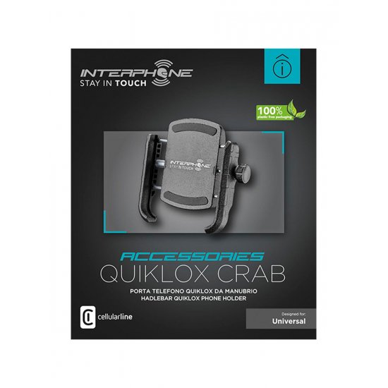 Interphone Universal Quiklox Phone Holder at JTS Biker Clothing