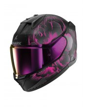 Black/Pink Shark D-Skwal 3 Mayfer Motorcycle Helmet at JTS Biker Clothing