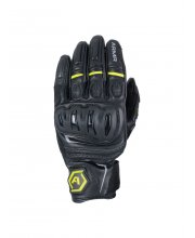 Black/Hi-Vis Yellow ARMR Raiden 3.0 Motorcycle Gloves at JTS Biker Clothing