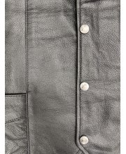 JTS Bikers Laced Sided Leather Waistcoat at JTS Biker Clothing
