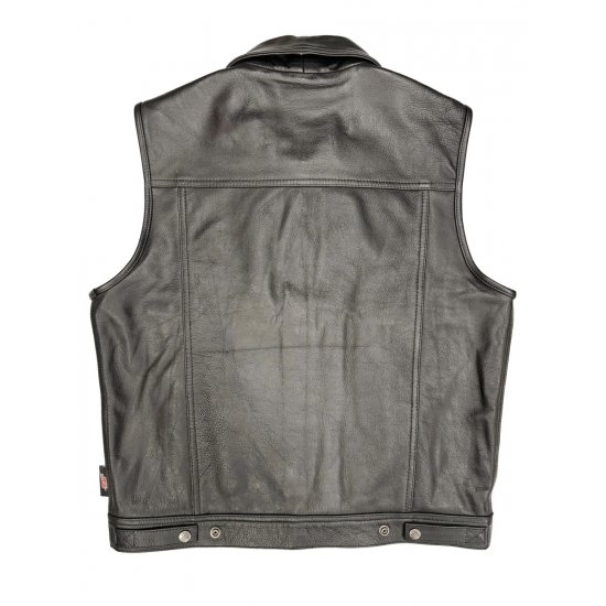 JTS Anarchy 3 Premium Leather Waistcoat at JTS Biker Clothing