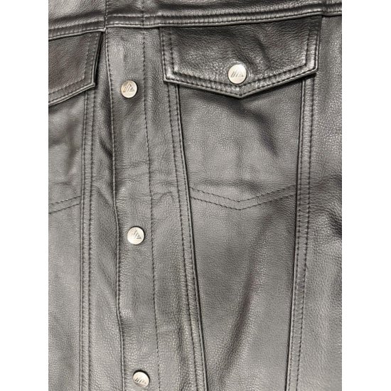 JTS Anarchy 3 Premium Leather Waistcoat at JTS Biker Clothing