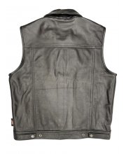 JTS Anarchy 3 Premium Leather Waistcoat at JTS Biker Clothing