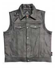 JTS Anarchy 3 Premium Leather Waistcoat at JTS Biker Clothing