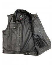 JTS Anarchy 3 Premium Leather Waistcoat at JTS Biker Clothing