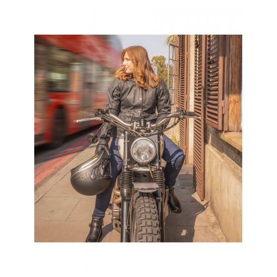 Oxford Sterling Dry2Dry Wax Cotton Ladies Textile Motorcycle Jacket at JTS Biker Clothing