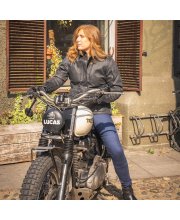 Oxford Sterling Dry2Dry Wax Cotton Ladies Textile Motorcycle Jacket at JTS Biker Clothing