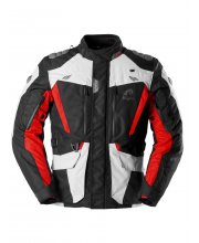 Black/Red Furygan Apalaches Evo Textile Motorcycle Jacket at JTS Biker Clothing