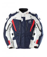 Blue/Pearl/Red Furygan Apalaches Evo Textile Motorcycle Jacket at JTS Biker Clothing