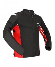 Black/Red Richa Stradale Mesh Textile Motorcycle Jacket at JTS Biker Clothing