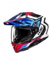 White/Red/Blue HJC RPHA 60 Dakar Motorcycle Helmet at JTS Biker Clothing