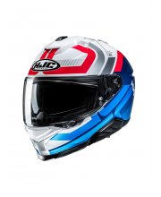 White/Red/Blue HJC I71 Viz Motorcycle Helmet at JTS Biker Clothing