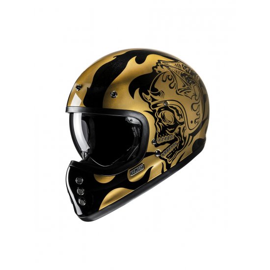 HJC V60 Flame Motorcycle Helmet at JTS Biker Clothing
