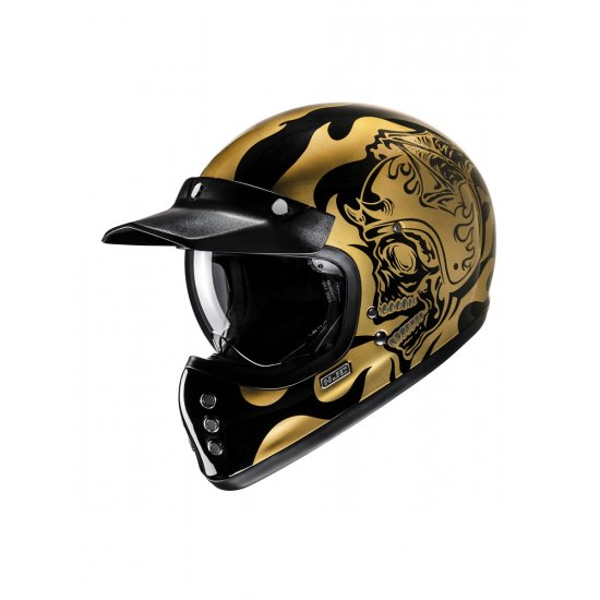 HJC V60 Flame Motorcycle Helmet at JTS Biker Clothing