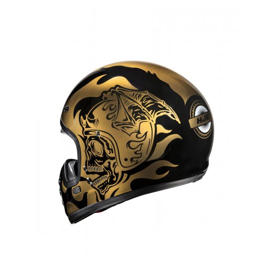 HJC V60 Flame Motorcycle Helmet at JTS Biker Clothing