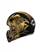 HJC V60 Flame Motorcycle Helmet at JTS Biker Clothing