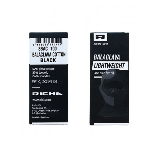 Richa Balaclava Cotton at JTS Biker Clothing