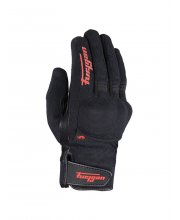 Black/Red Furygan Jet D3O Motorcycle Gloves at JTS Biker Clothing