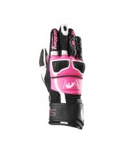 Black/Pink Furygan Ladies STYG 15 Motorcycle Glove At JTS Biker Clothing